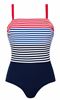 Picture of PLUS SIZE SWIM SUIT STRIPED BODICE